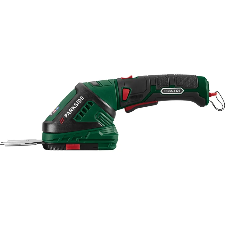 PARKSIDE® 4 V Akku-Gras- und Strauchschere »PGSA 4 C4«, 2-in-1 mit ergonomischem Softgriff und ladegerät