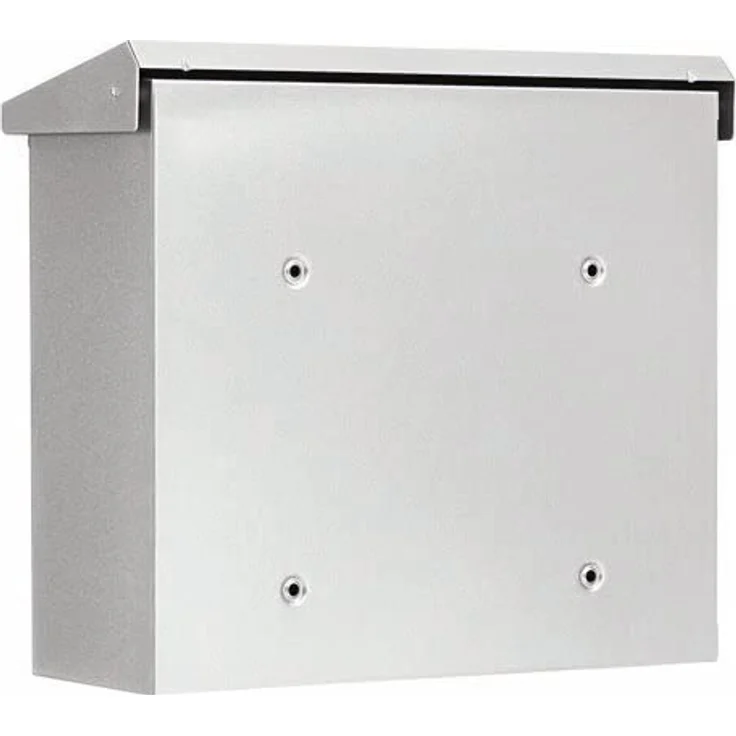 BURG-WÄCHTER Briefkasten mit aufklappbarem Regendach, A4 Einwurf-Format, EU Norm EN 13724, Verzinkter Stahl, Comfort 913 Si, Silber – Bild 4