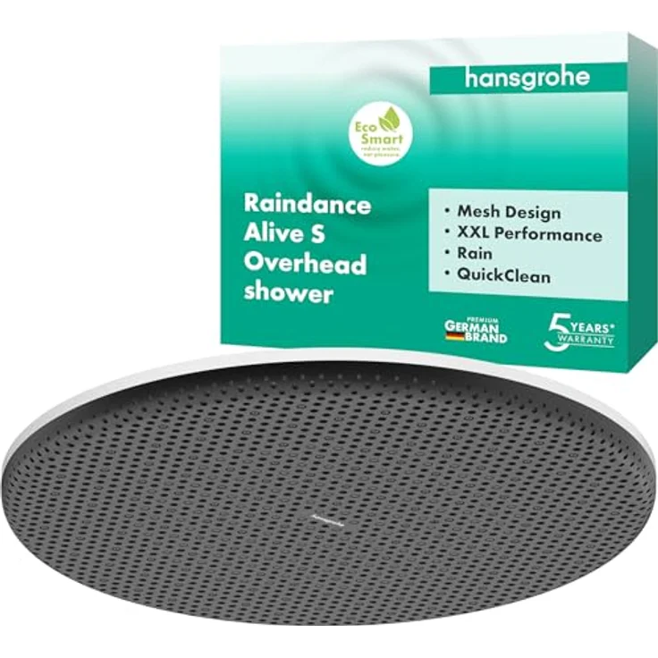 hansgrohe Raindance Alive S Douche de tête 300, Duschbrause 1jet EcoSmart, 6.80 l/min Düsenfluss – Bild 1