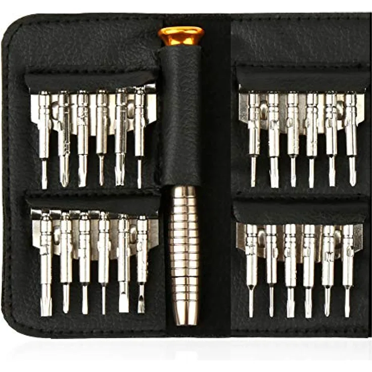 H&S Feinmechaniker Werkzeug Set - Mini Schraubenzieher für Uhrmacher, Handy, PC, PS4 oder RC - Elektro Schraubendreher Feinmechanik Reparatur Set Klein & Kompakt