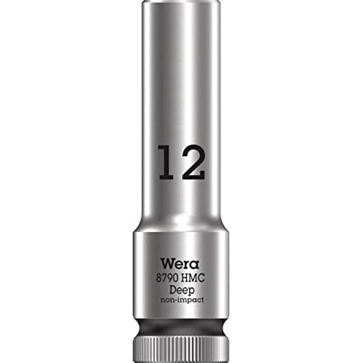 Wera 8790 HMC Deep Steckschlüsseleinsatz, 1/2″-Antrieb mit Kugelfangrille für tief liegende Verschraubungen, farblich gekennzeichnet – Bild 1