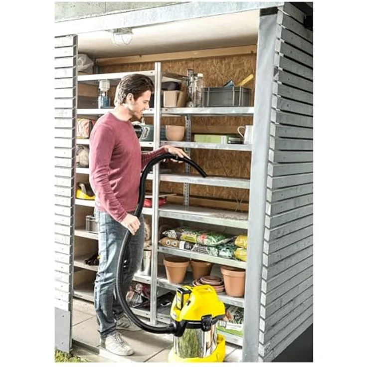Kärcher Akku-Mehrzwecksauger WD 3 Battery Premium (Leistung: 300 W, Behältergröße: 17 Liter l, 36 V Akkuplattform, Blasfunktion, Zubehöraufbewahrung, Saugen ohne Filterwechsel, ohne Akku) Beutel 17 Liter – Bild 6
