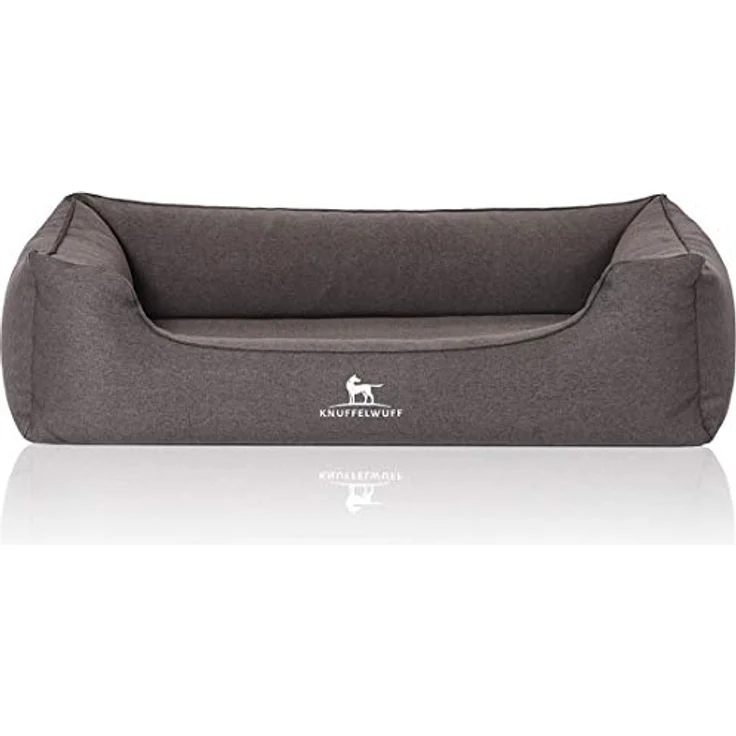 Knuffelwuff orthopädisches Hundebett Leano schwarz XXL – Bild 2