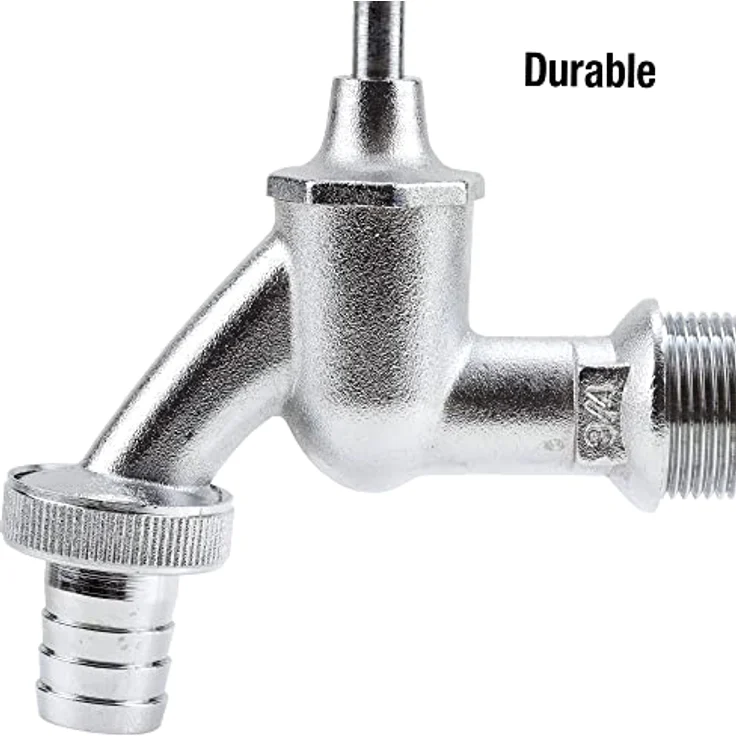 GARDENA Wasserhahn mit Schlauchverschraubung: Verchromter Wasserkran für Innen & Außen, 26.5 mm (G 3-4 Zoll)-Gewinde, für 19 mm (3-4 Zoll)-Schlauch (7331-20) Bewässerungszubehör – Bild 3
