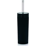 KELA 21739, WC-Bürste und Behälter, WC-Garnitur, ABS-Kunststoff, Dark, Schwarz