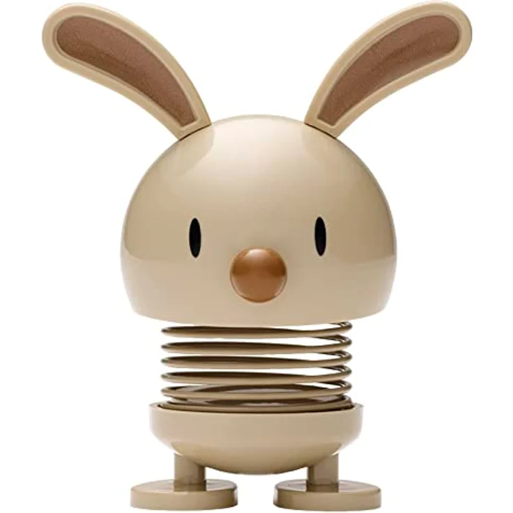 Hoptimist Small Bunny, Wackelfigur, Hase Wackel Figur, Ostern, Dekoidee, Dekoration, Kunststoff, Latte, H 9 cm, 9011-95 – Bild 2
