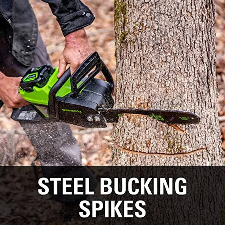 Greenworks GD60CS40, 60V Kettensäge mit 40 cm Schiene, bürstenlosem Motor, werkzeugfreiem Kettenwechsel und Sicherheitskupplung – Bild 6