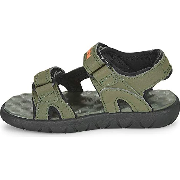 Timberland Kid's Perkins Row 2-Strap Sandal, Unisex, Sicherheitssandalen mit zwei Klettverschlüssen, Grün, (28) – Bild 4