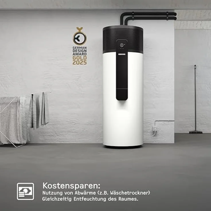 Stiebel Eltron WWK-I 300 Plus, Warmwasser-Wärmepumpe mit Nenninhalt 300l, 1903x650mm – Bild 3