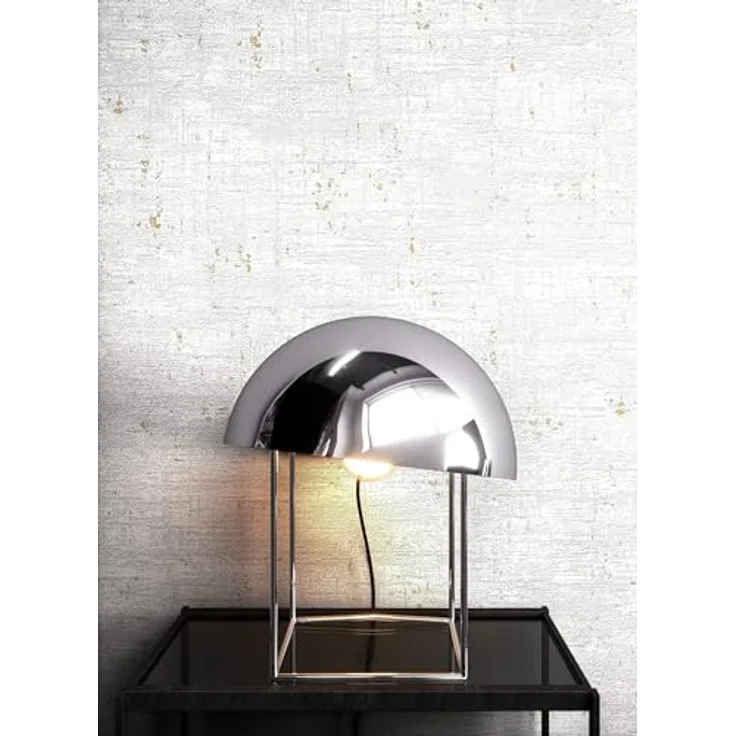 Newroom Vliestapete Grau Betonoptik, Industrial Used Look mit Metallic Glanz, 10,05 m x 0,53 m, lichtecht und waschbeständig für Wohnzimmer Schlafzimmer – Bild 3