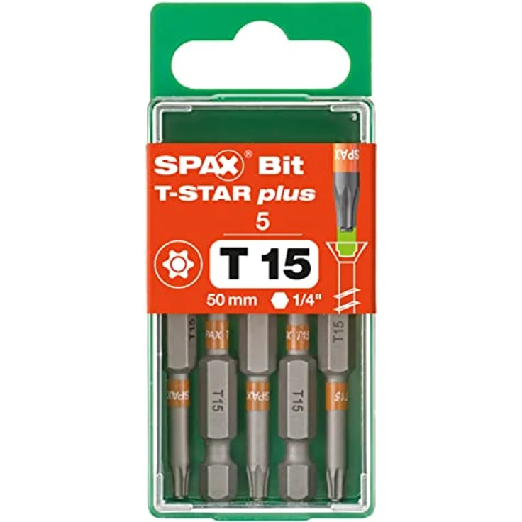 SPAX BIT T-STAR plus T15, Länge: 50 mm, 5 Stück in der Dose, 5000009183159 - Preisvergleich – Bild 5