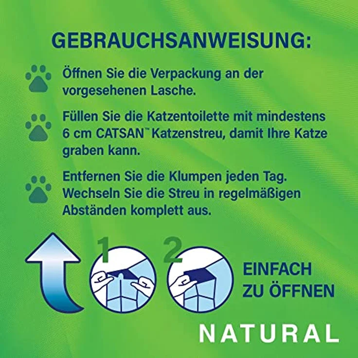 Catsan NATURAL Klumpstreu 8l – Bild 2