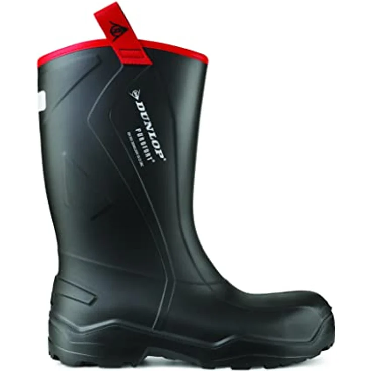 Dunlop Purofort+ Rugged, Sicherheitsschuhe Stiefel, 100% wasserdicht, rutschfeste Sohle, schwarz, Gr. 49-50 – Bild 8