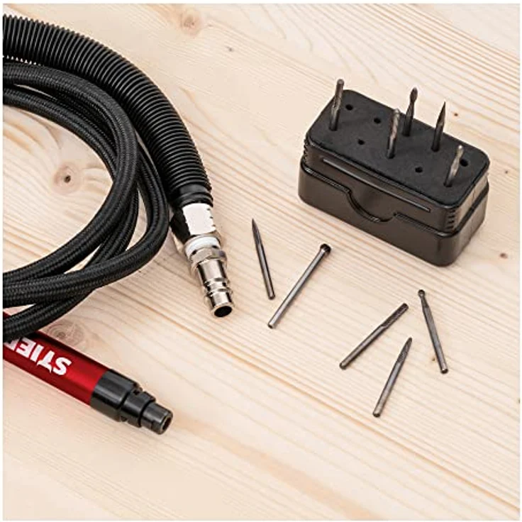 STIER HM Frässtifte-Set 10-tlg., 3 mm Schaft, robuster Frässtift für Holz, Stein und Metallbearbeitung – Bild 2