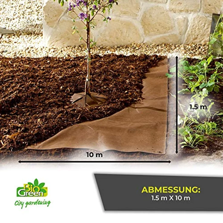 Bio Green Bio Mulch Vlies, 1,5 x 10 m - in Profiqualität – Bild 7
