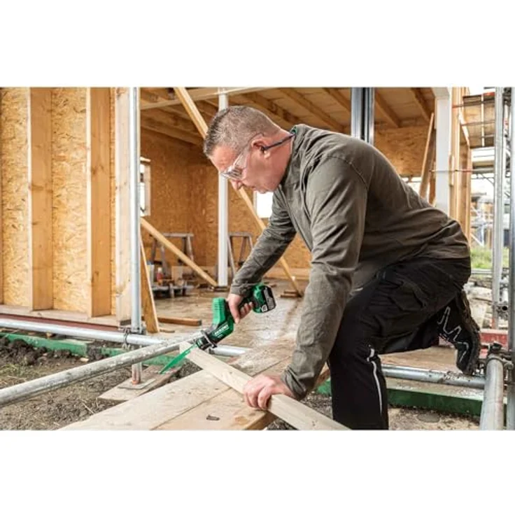 Hikoki Akku-Tigersäge CR18DAW4Z, Säbelsäge, Reciprosäge, Fuchsschwanz, Stichsägeblätter, 18 Volt – Bild 3