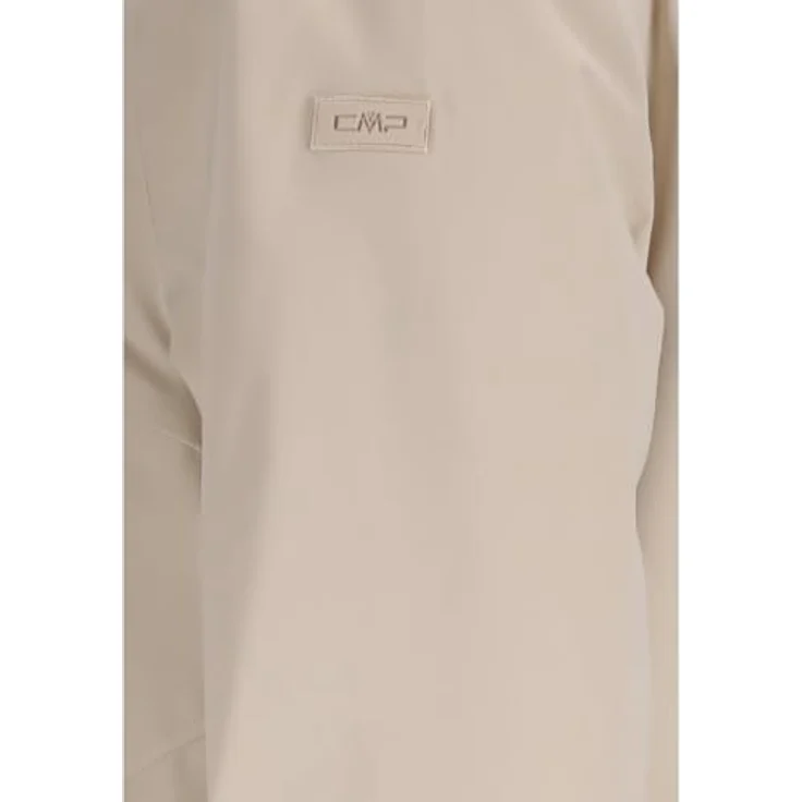 CMP Campagnolo Jacket Fix Hood, wetterfester Damen-Parka mit Atmungsaktivität und regulärer Passform, Beige, Größe L – Bild 3