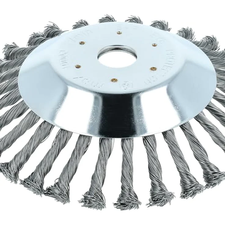 vhbw Unkrauthacke für Makita DBC CG430N, robuste Metall-Unkrautbürste mit 20 cm Durchmesser, silber – Bild 5