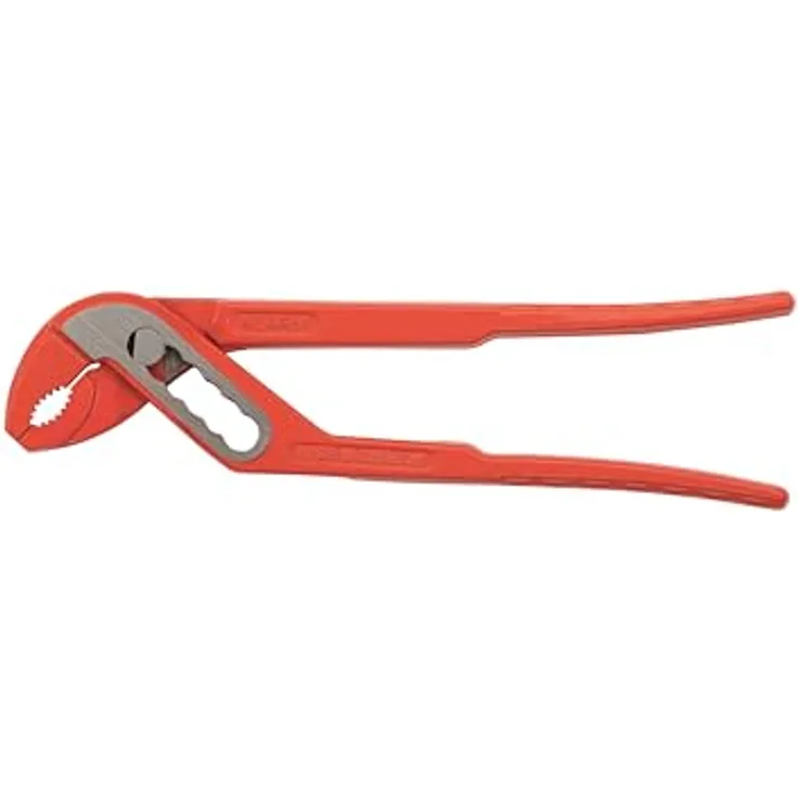 ALARM Wasserpumpenzange 175 mm, ergonomisch mit Klemmschutz, DIN 8976, rot, Made in Germany