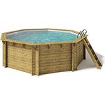 Holzpool Kalea Einzelbecken 528 x 138 cm, Folie grau 0,8 mm
