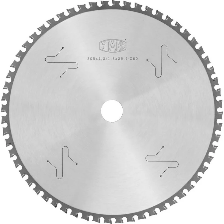 ELC Kreissägeblatt HM 305x2,4/2,0x25,4 Z60, Hartmetall Kreissägeblatt für Trockenschnitt, Außendurchmesser 305 mm, 60 Zähne