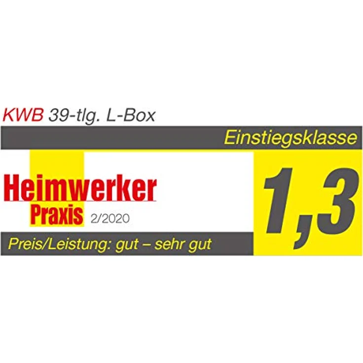 kwb 108910 L 39-teilige Bohrer-Box m. Sechkant-Schaft, 8 x HSS Metallbohrer und Bits PH, PZ u. Torx im Set inkl. Senker, Bithalter u. Steckschlüsselbits – Bild 13