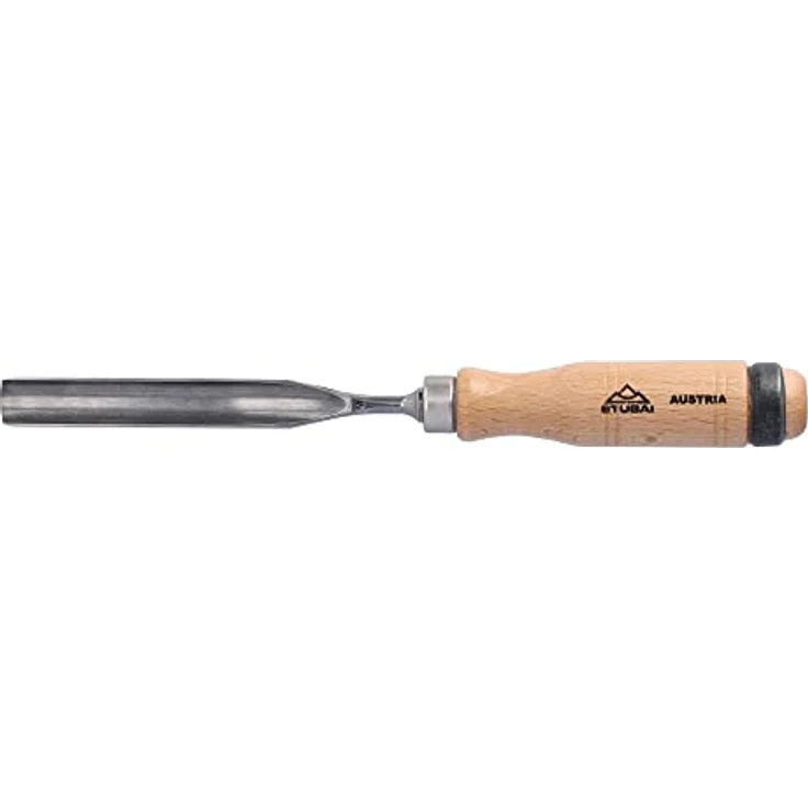 Hohlbeitel mit Holzgriff aus Rotbuche, Stubai Hohleisen 16 mm, Stubai Hohleisen Stemmeisen für präzise Holzbearbeitung, Stechbeitel für Schreiner Tischler – Bild 4