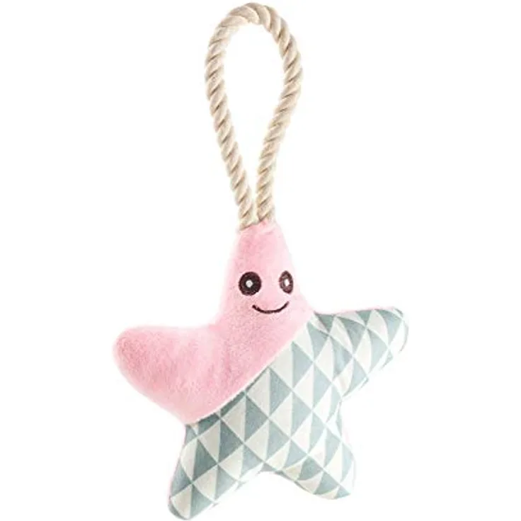 HUNTER Salima Hundespielzeug für Welpen, Stern, rosa, 17 cm