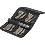 Hama Feinmechaniker Schraubendreher Set Mini (u.a. Kreuzschlitz, Schlitz, Torx Reparatur-Set magnetisch für Brille, Uhr, Laptop, Tablet, Handy, Kamera, Modellbau) Screwdriver, Werkzeugset 25-teilig