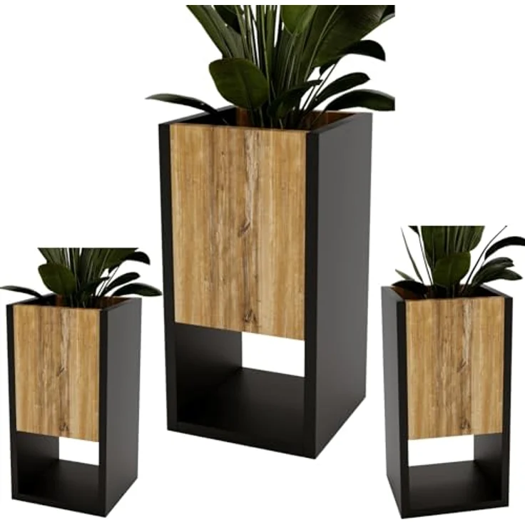 CraftPAK Blumenständer für Innenräume, Pflanzkasten 45x22,6x22,6cm, solide Konstruktion, elegantes Design – Bild 2