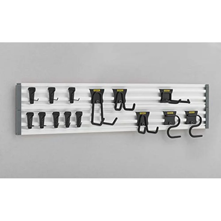Stanley Trackwalls Set STST22000-1, 20-teiliges Schienensystem mit 35 kg Tragekapazität, einfache Montage, mehrfarbig – Bild 2