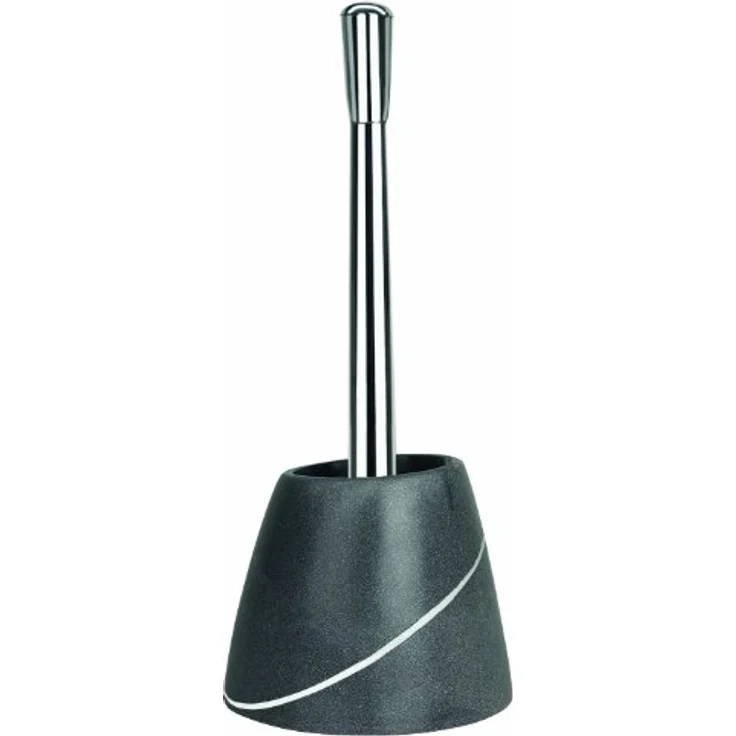 Spirella "Etna WC Bürste Toilettenbürste in Steinoptik aus Polyresin 17x13x19cm Grau – Bild 1