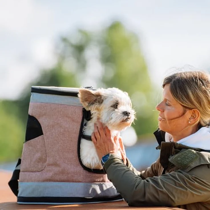 Nobby Rucksack Plata Altrosa-grau 34 x 30 x 43 cm – Bild 2
