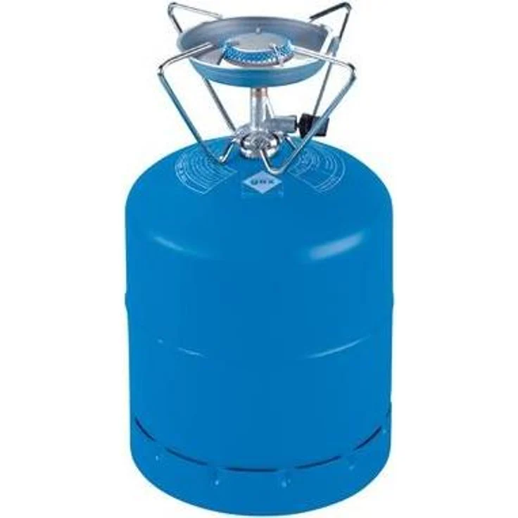 Campingaz Single Burner, Gaskocher mit integriertem Windschutz, 1350 Watt, blau