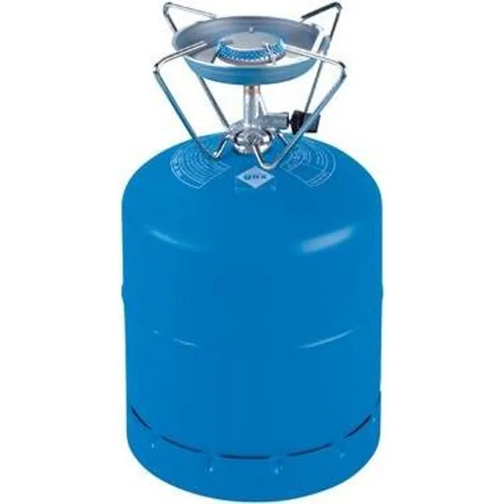 Campingaz Single Burner, Gaskocher mit integriertem Windschutz, 1350 Watt, blau