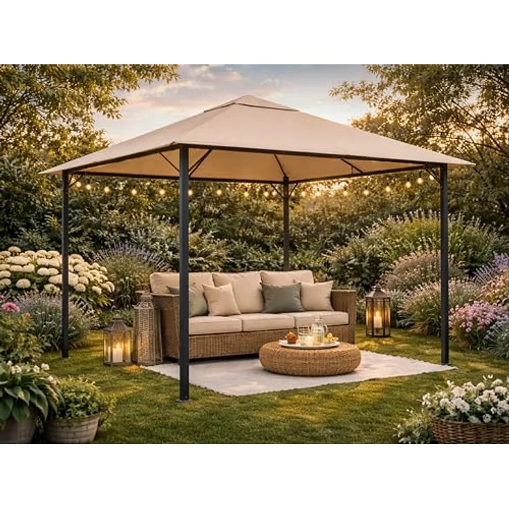 Quick Star Pavillon-Ersatzdach Nizza, für 300x300 cm, passend für Pavillon »Nizza«, blau – Bild 6