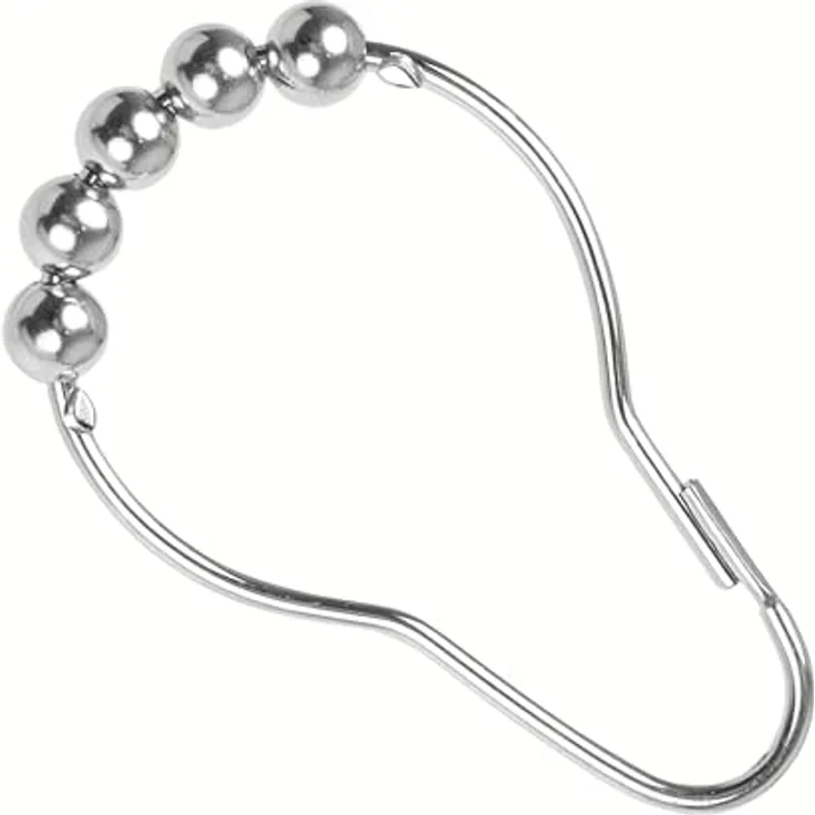 Your Day Mate GmbH Duschvorhang Ringe, 12 Pack, aus Edelstahl, mit Gleitsystem, 7 x 3.9 cm Standard Größe für Duschvorhangstangen, Duschringe, Ringe für Duschvorhang, Duschvorhangringe Edelstahl, universal verwendbar – Bild 9