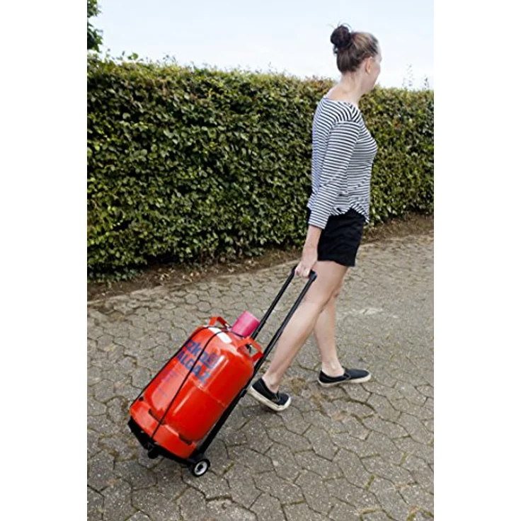Meister Sackkarre Mini - Klappbar - Bis 45 kg Tragkraft - Höhenverstellbar - Stapelkarre für Getränkekisten - Transportkarre mit höhenverstellbarem Griff - Transporthilfe mit Metallrahmen - 8985730 - Preisvergleich – Bild 6