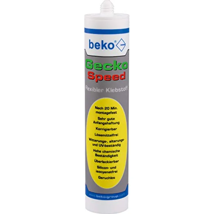 BEKO BEK-2472901 Gecko Speed 310 ml weiß Flexibler Klebstoff