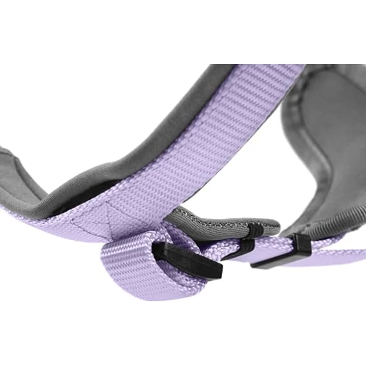 Hunter Tierbedarf Hunde-Geschirr Neopren lavendel/grau, 3-fache Verstellmöglichkeit, reflektierende Paspel – Bild 4