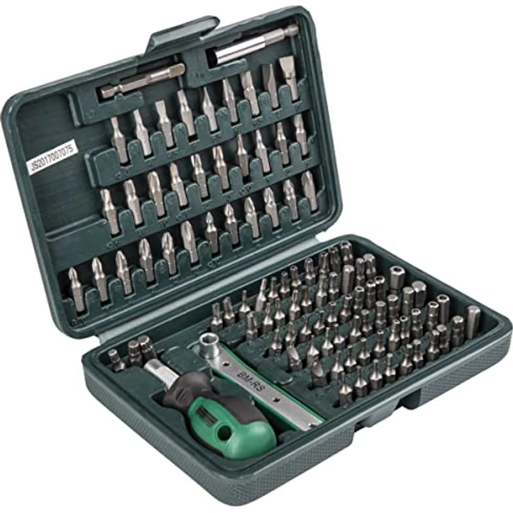 Brüder Mannesmann Werkzeuge M29899 Bit-Set, 99-teilig Sicherheits-Bitsatz für präzises Arbeiten – Bild 1