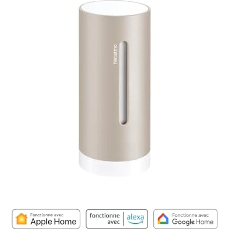 Netatmo Zusätzliches Smartes Innenmodul für Wetterstation, Temperatur- und Luftqualitätsüberwachung (CO2), Sand – Bild 3