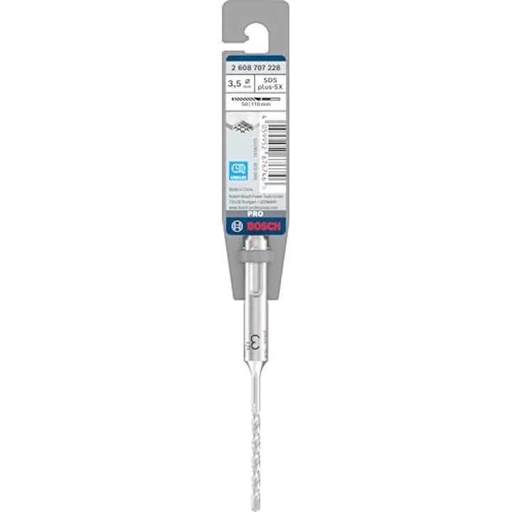 Bosch PRO SDS plus-5X Hammerbohrer für Stahlbeton und Beton, Ø 3,50 mm, 50 mm Länge, lange Lebensdauer – Bild 2
