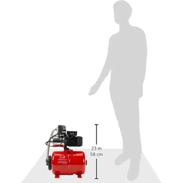 T.I.P. 31145 Hauswasserwerk HWW 1000-25 Plus TLS mit Trockenlaufschutz Hauswasserpumpe 3.300 l/h 46 m 4,6 bar – Bild 11