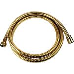 Sanixa 1117OR Qualitäts Duschschlauch Gold 170 cm | Metall Edelstahl für Handbrause Duschbrause Standard Anschluss goldener Brauseschlauch - Preisvergleich