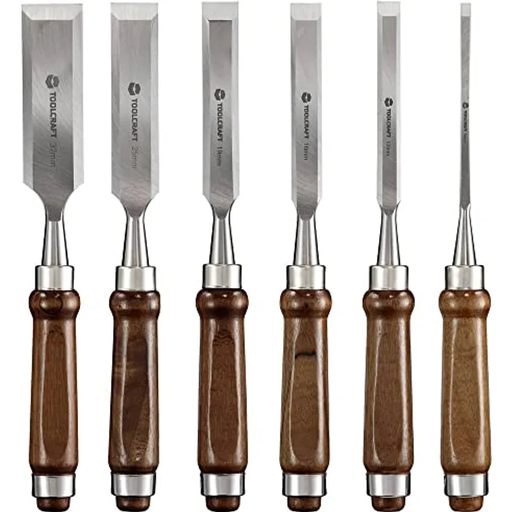 TOOLCRAFT TO-7873785 Holzmeißel, 6-tlg. Set