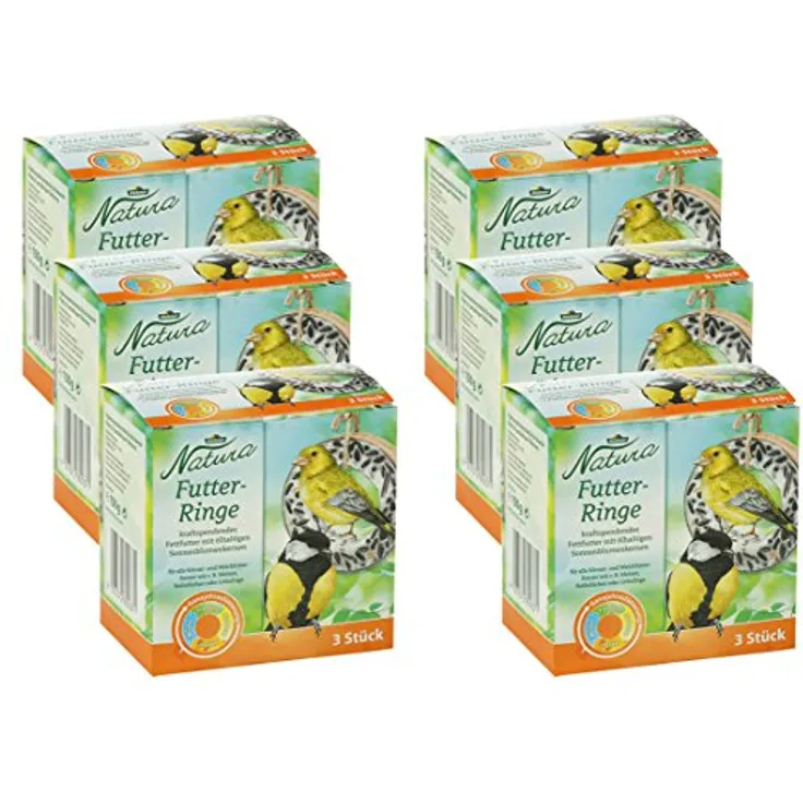 Dehner Natura Wildvogelfutter-Ringe, 6 x 3 Stück, 900 g