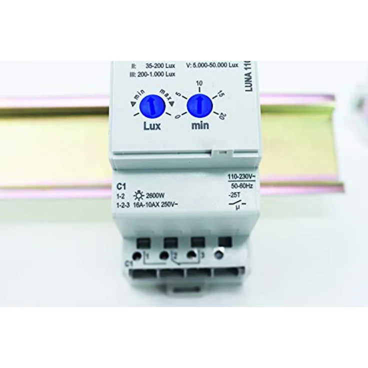 Theben LUNA 110 plus AL, Analog-Dämmerungsschalter mit externem Lichtsensor und einstellbarer Ein- und Ausschaltverzögerung, 600 Watt max. – Bild 4