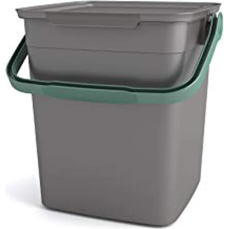 Curver Komposteimer, Grau, Grün, 25.5 x 23 x 25 cm – Bild 1