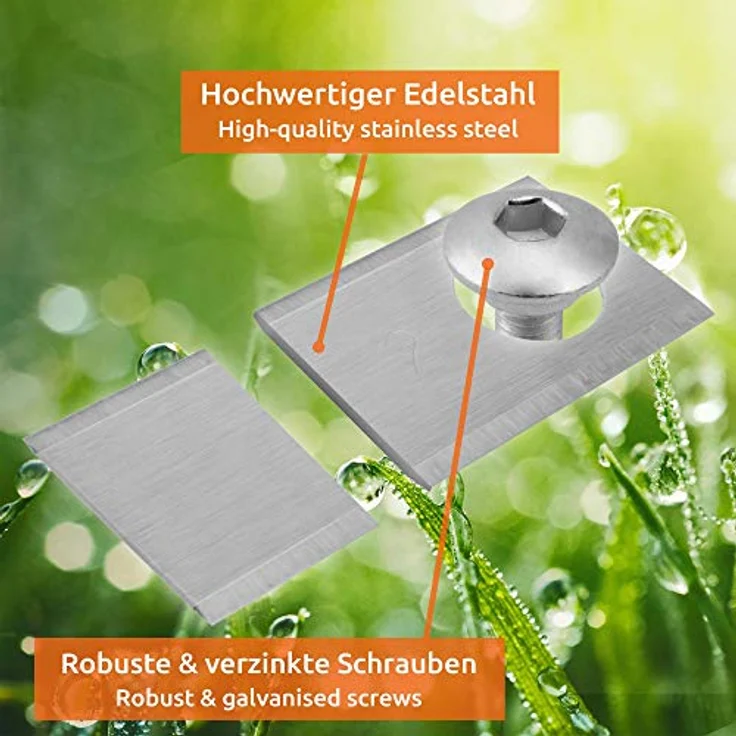 EN 30 Ersatz-Messer Qualitäts-Klingen kompatibel mit Honda Miimo 300 und 500 + Schrauben 0,5mm - Preisvergleich – Bild 5